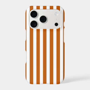 Burnt orange and white candy stripes