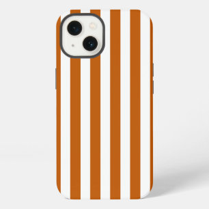 Burnt orange and white candy stripes Case-Mate iPh iPhone 13 Case