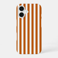 Burnt orange and white candy stripes