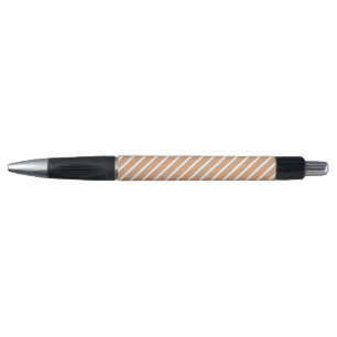 Burnt orange and white five stripe pattern