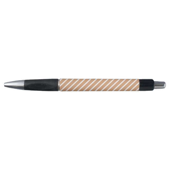 Burnt orange and white five stripe pattern (Front)