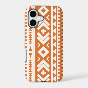 Burnt Orange Aztec Print Phone Case