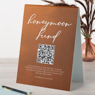 Burnt Orange Boho Autumn Wedding Honeymoon Fund