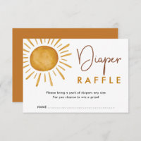 Burnt Orange Boho Sunshine Diaper Raffle