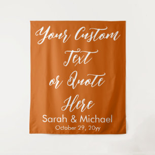 Burnt Orange Boho Wedding Backdrop Ceremony Prop Tapestry
