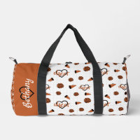 Burnt Orange Cheer Hearts, Pom Poms, Megaphone