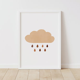 Burnt Orange Cloud Boho Nursery Decor