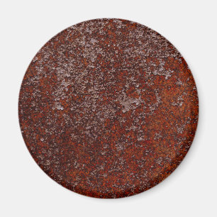 Burnt Orange Copper Rusted Metal Texture Magnet