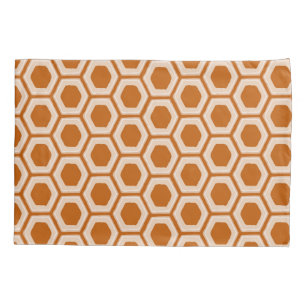 Burnt Orange Double Design Standard Pillow Case