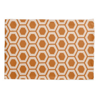 Burnt Orange Double Design Standard Pillow Case