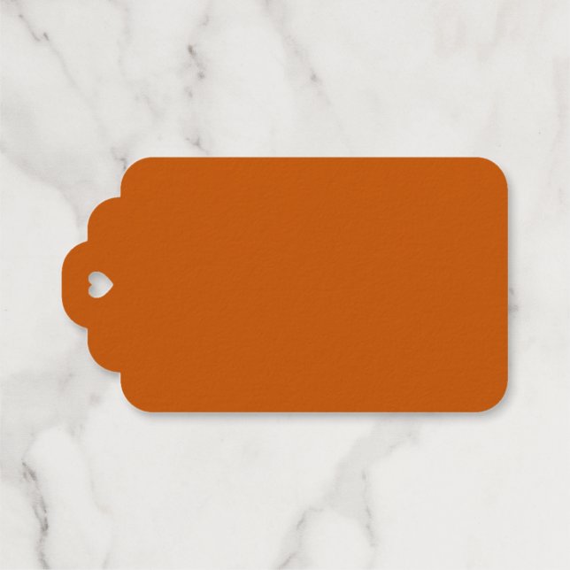 Burnt Orange Gift Tags (Back (Horizontal))