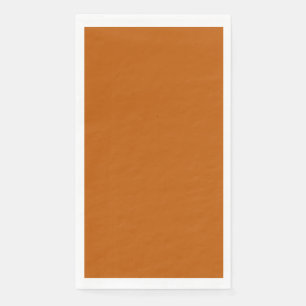 Burnt Orange Guest Paper Napkin