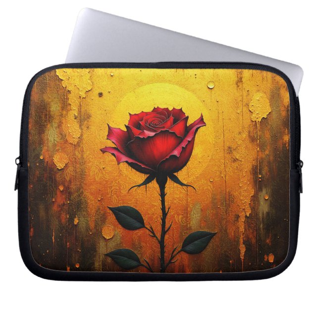 Burnt Orange Laptop Sleeve (Front)