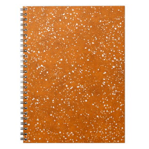 Burnt Orange Marble Notebook