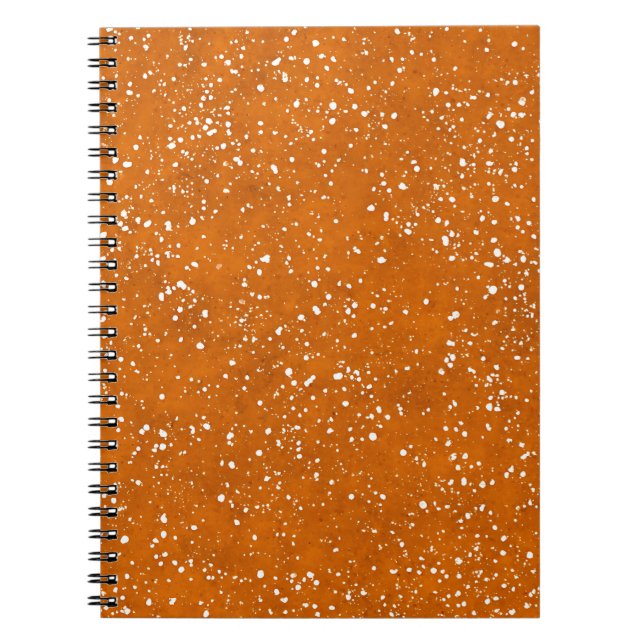 Burnt Orange Marble Notebook (Front)