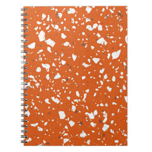 Burnt Orange Marble Notebook