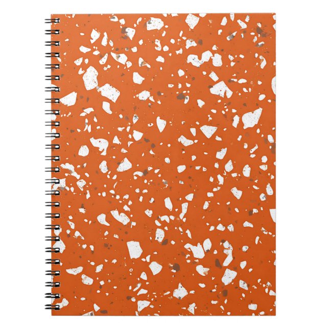 Burnt Orange Marble Notebook (Front)