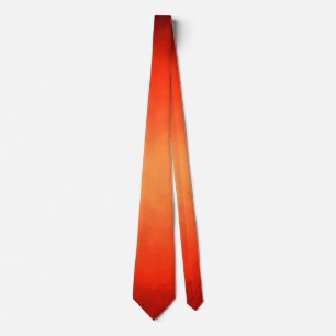 Burnt orange ombre tie