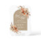 Burnt orange pampas grass dried palm boho arch