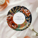 Burnt Orange Peonies Floral Painting Gold Wedding Paper Plate<br><div class="desc">Add elegance to your celebration with these burnt orange peonies floral wedding paper plates! Featuring lush floral artwork in warm hues,  they're perfect for serving with style while complementing your romantic wedding theme. Beautiful and convenient for a memorable event!</div>