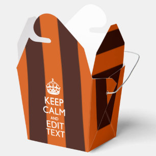 Burnt Orange Personalise This Keep Calm Classic Favour Box