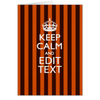 Burnt Orange Personalise This Keep Calm Decor