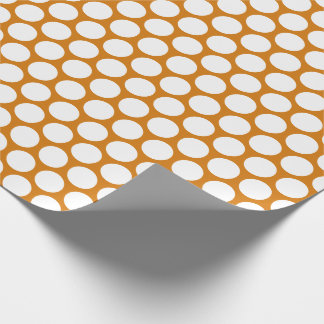 Burnt Orange Polka Dot Wrapping Paper
