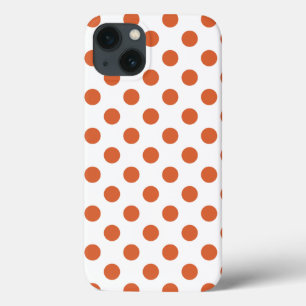 Burnt orange polka dots Case-Mate iPhone case