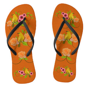 Burnt Orange Pool Beach Thongs
