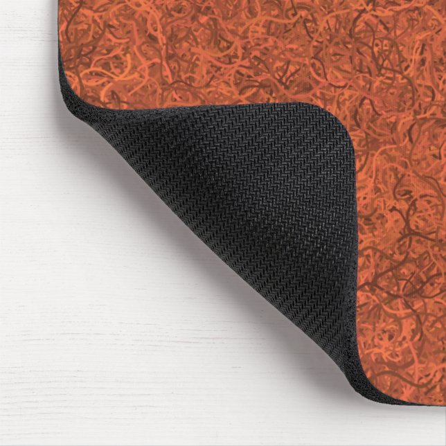 Burnt orange popular pattern mouse pad (Corner)