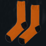 Burnt Orange Rust for groom groomsmen wedding gift Socks<br><div class="desc">Burnt Orange Rust Sock Pair,  for groom him men graduation,  suit custom prom wedding ceremony,  university office copper matching colour,  groomsmen best man usher theatre,  award ceremony outfit gala dinner,  business charity event formal party,  cocktail reception sienna fall autumn,  unique anniversary vow renewal gift,  man Christmas present from bride</div>