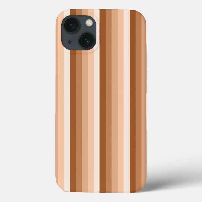 Burnt orange shadow stripes Case-Mate iPhone case (Back)
