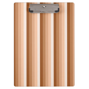 Burnt orange shadow stripes clipboard