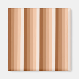 Burnt orange shadow stripes magnet