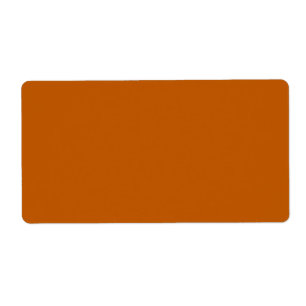 Burnt Orange Shipping Label