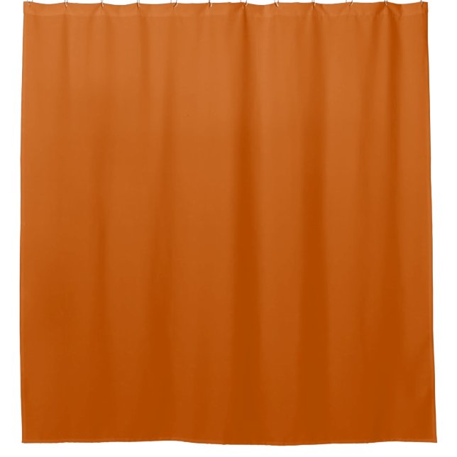 Burnt Orange Shower Curtain (Front)
