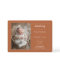 Burnt Orange Simple Photo Birth Announcement