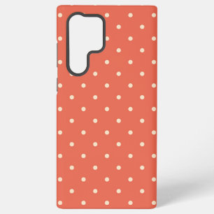 Burnt Orange Small White Spots Samsung Galaxy Case