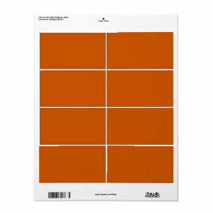 Burnt Orange (solid colour) 