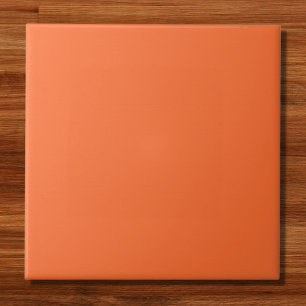 Burnt Orange Solid Colour Ceramic Tile