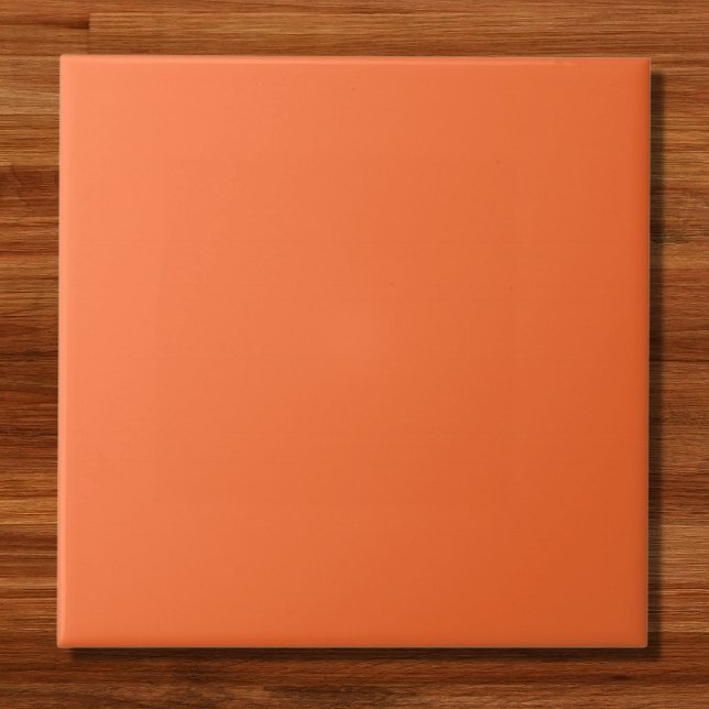 Burnt Orange Solid Colour Ceramic Tile (Creator Uploaded)