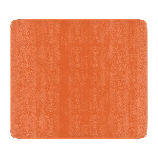 Burnt Orange Solid Colour Cutting Board (Front)