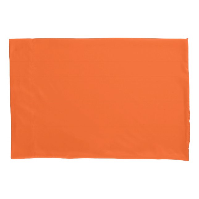 Burnt Orange Solid Colour Pillowcase (Front)