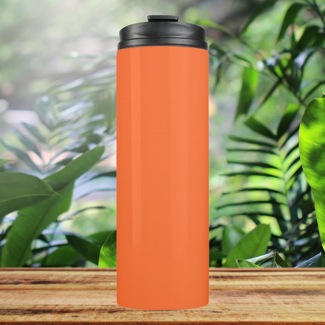 Burnt Orange Solid Colour Thermal Tumbler (Creator Uploaded)