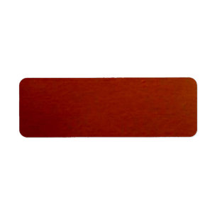 Burnt Orange Solid Lable Return Address Label