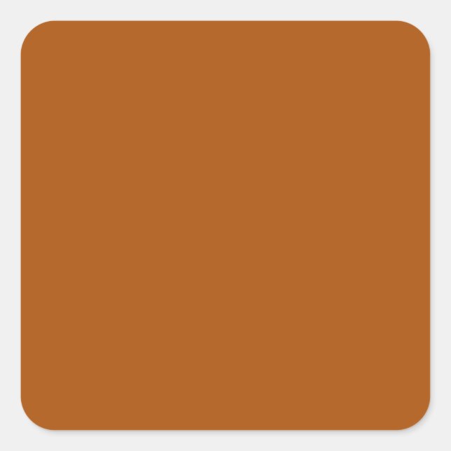 Burnt Orange Square Sticker (Front)