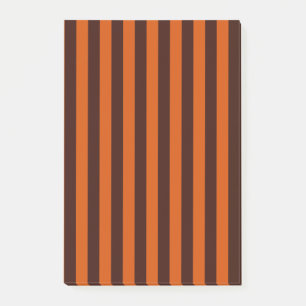 Burnt Orange Stripes Post-it Notes