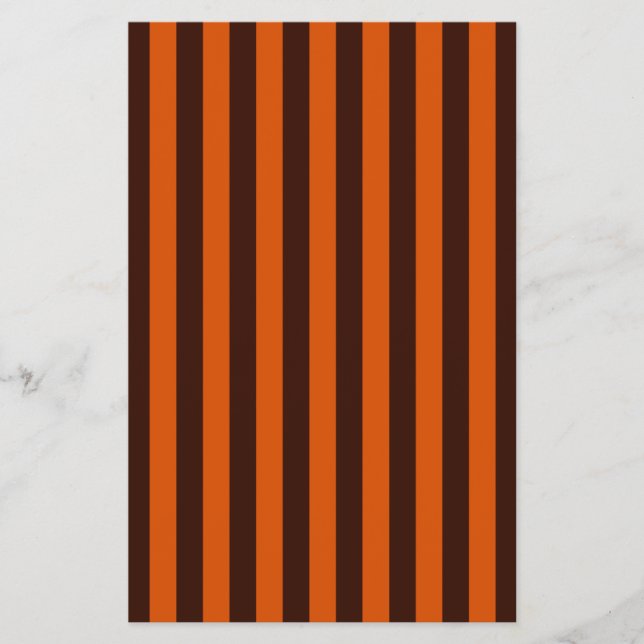 Burnt Orange Stripes Retro Style Customise This! Flyer (Front)