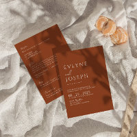 Burnt Orange Terracotta All In One Boho Wedding