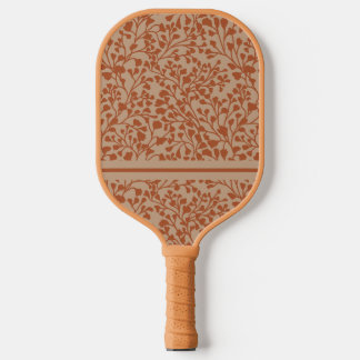 Burnt Orange Vines Pickleball Paddle